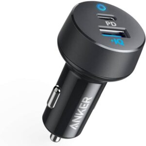 فيش سيارة أنكر سريع منفذ PD تايب سي USB 33W – اسود