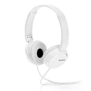 سماعة الرأس سوني بصوت ستيريو مع ميكروفون – أبيض