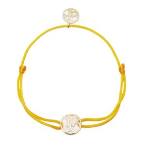 سوار ايقونات من كارولينا هيريرا خيط حرير – اصفر