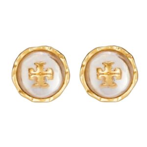 اقراط توري بورش دائرية من روكسان لون صافي