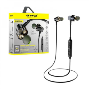 اوي سماعة اذن بلوتوث مغناطيسية رباعية النواة – اسود