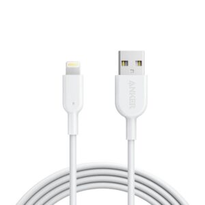 كيبل أنكر للأيفون بور لاين سلك 1.8m / 6ft – أبيض