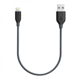 كيبل أنكر للأيفون بور لاين سلك 0.30m / 1ft – رمادي عالمي